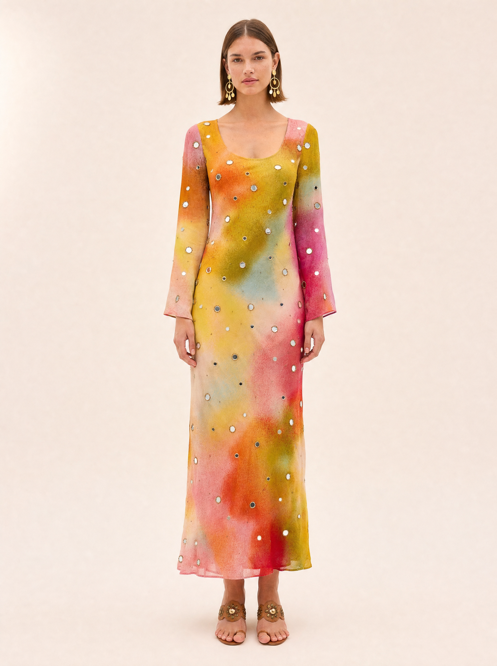 Occasion dresses — Ophelia embellished georgette midi dress
