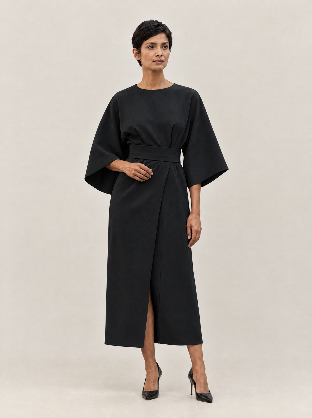 Black front view