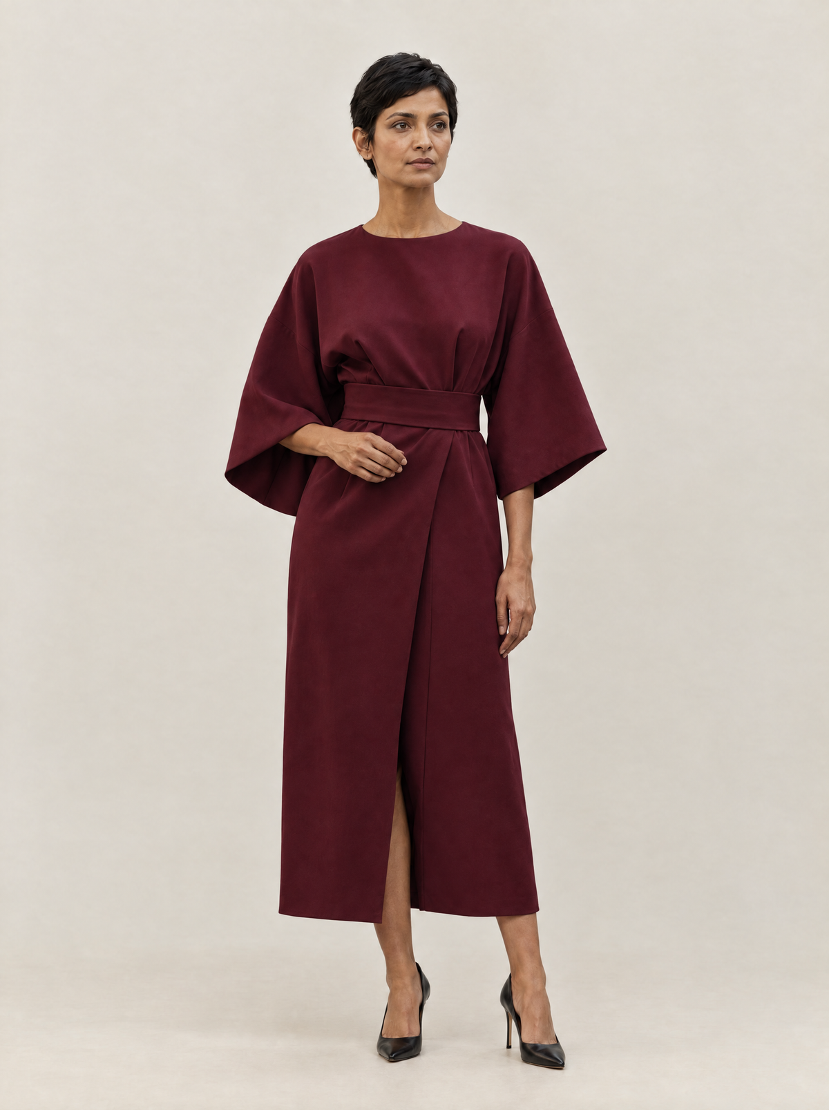 Burgundy front view