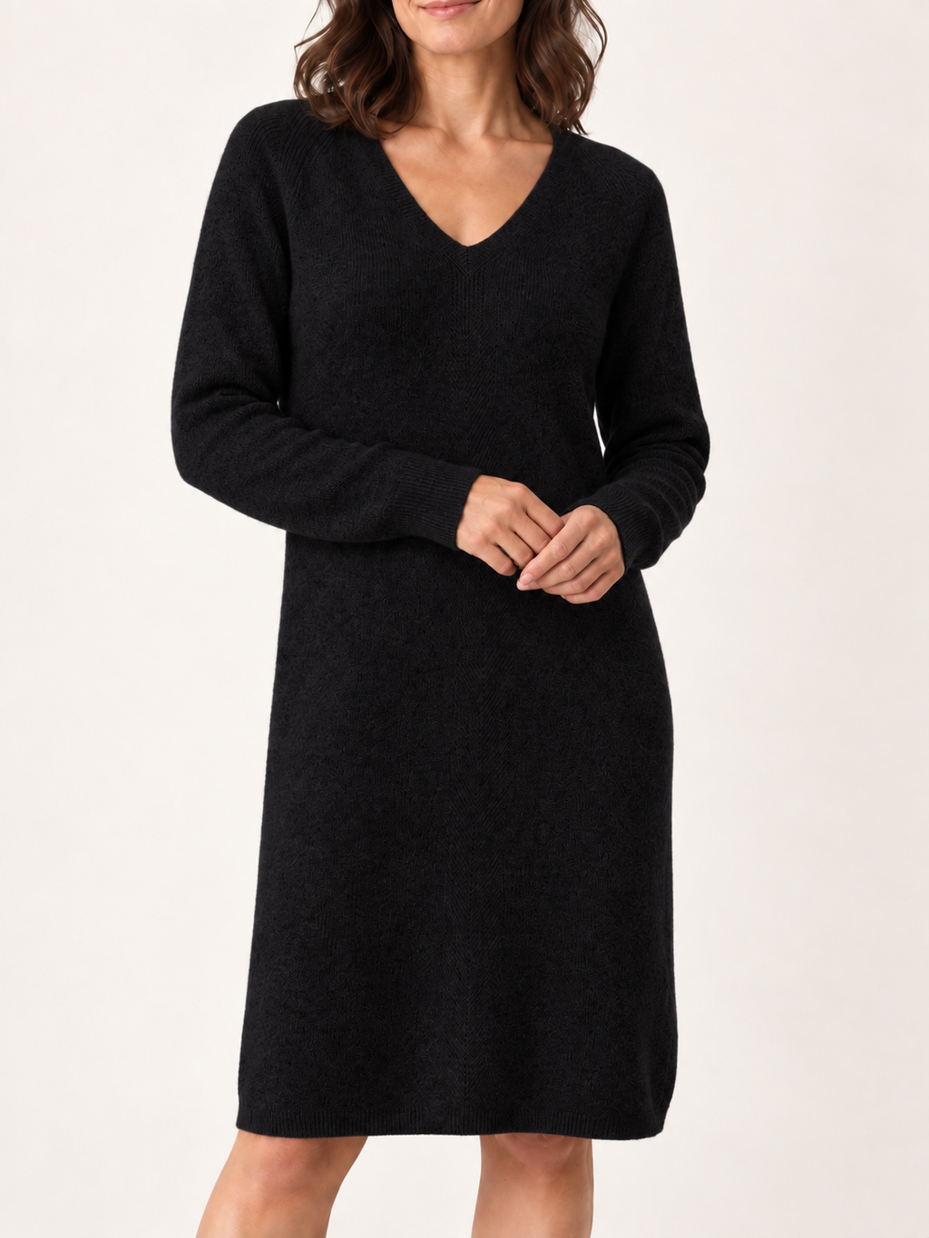 Black knit detail