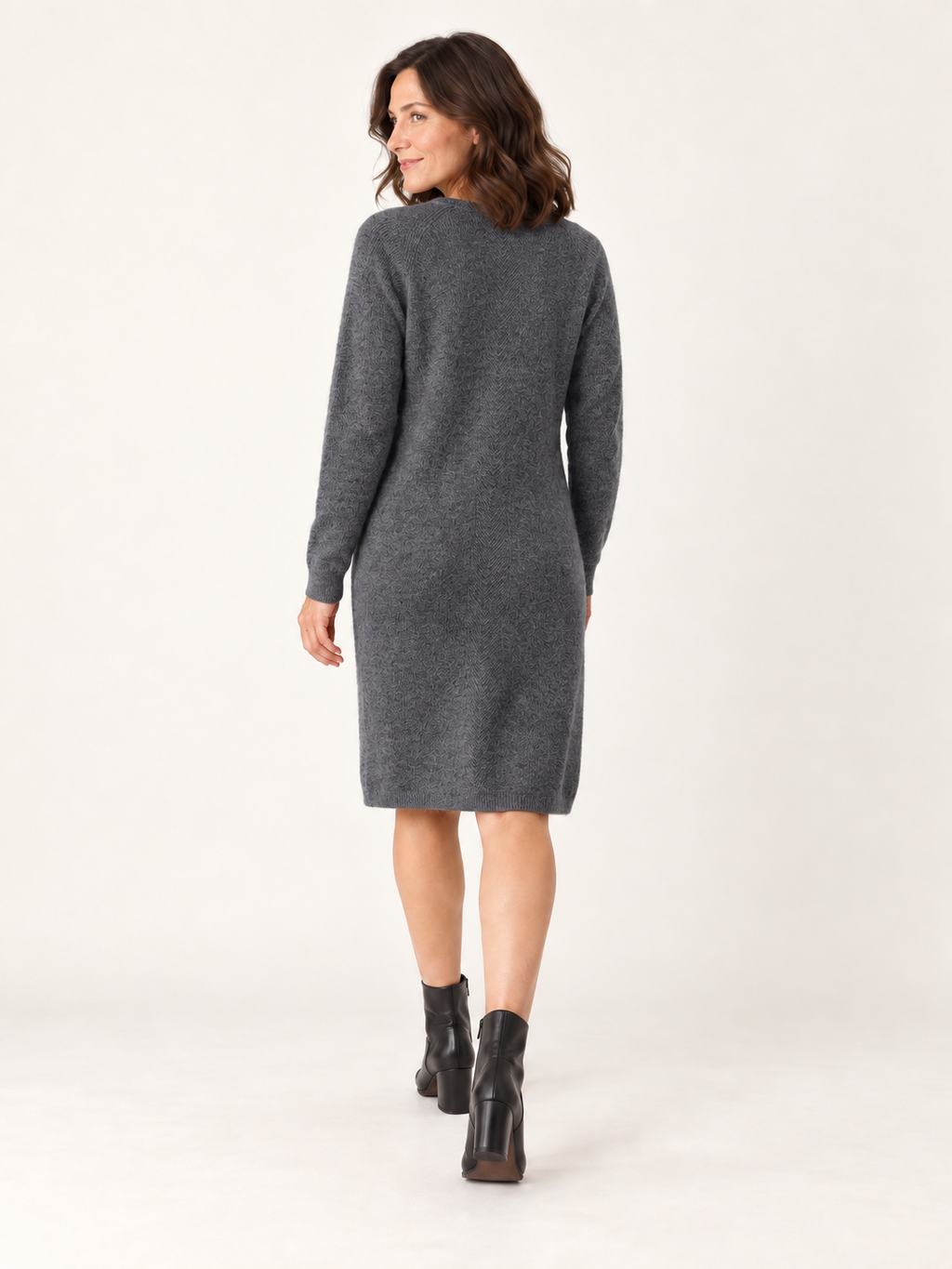 Grey back view