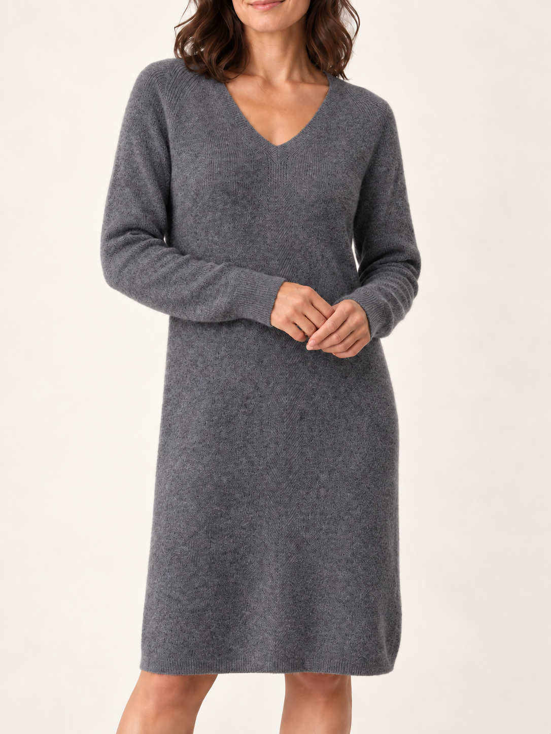 Grey knit detail